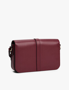 TH Monogram Flap Crossbody Bag, Deep Rouge, hi-res