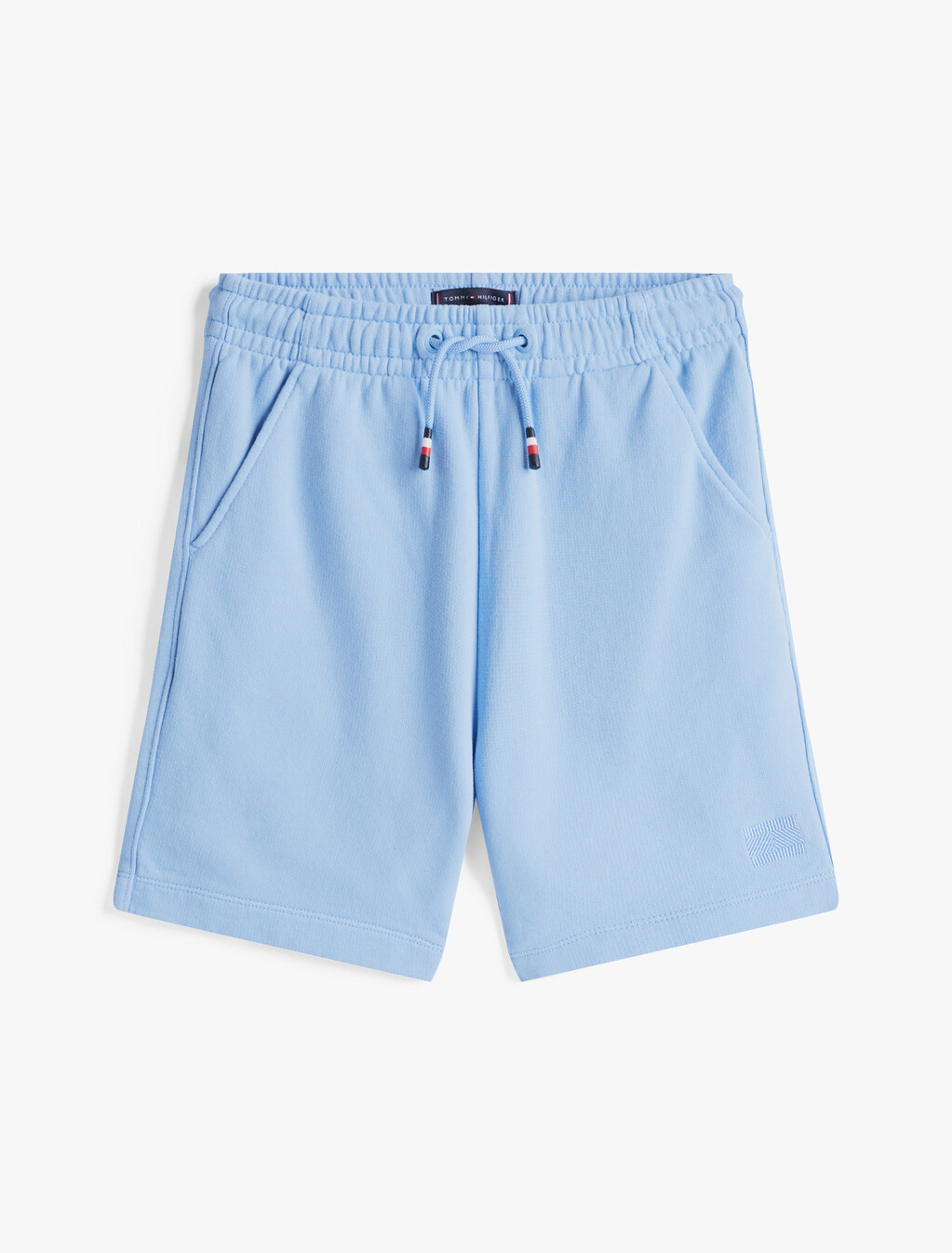 Tonal Flag Embroidery Short, Cloudy Blue, hi-res