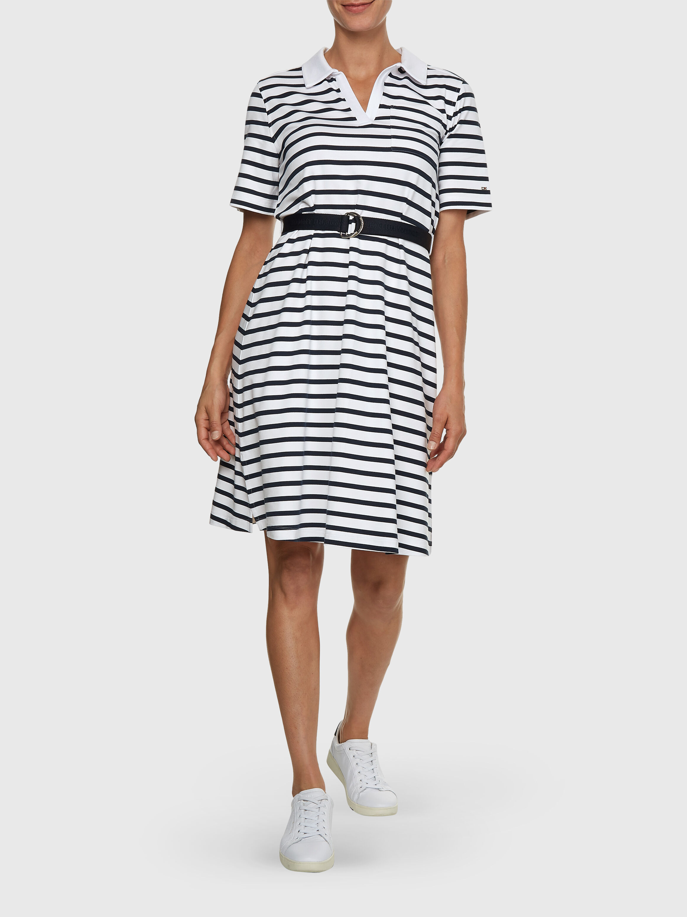tommy hilfiger breton regular midi dress