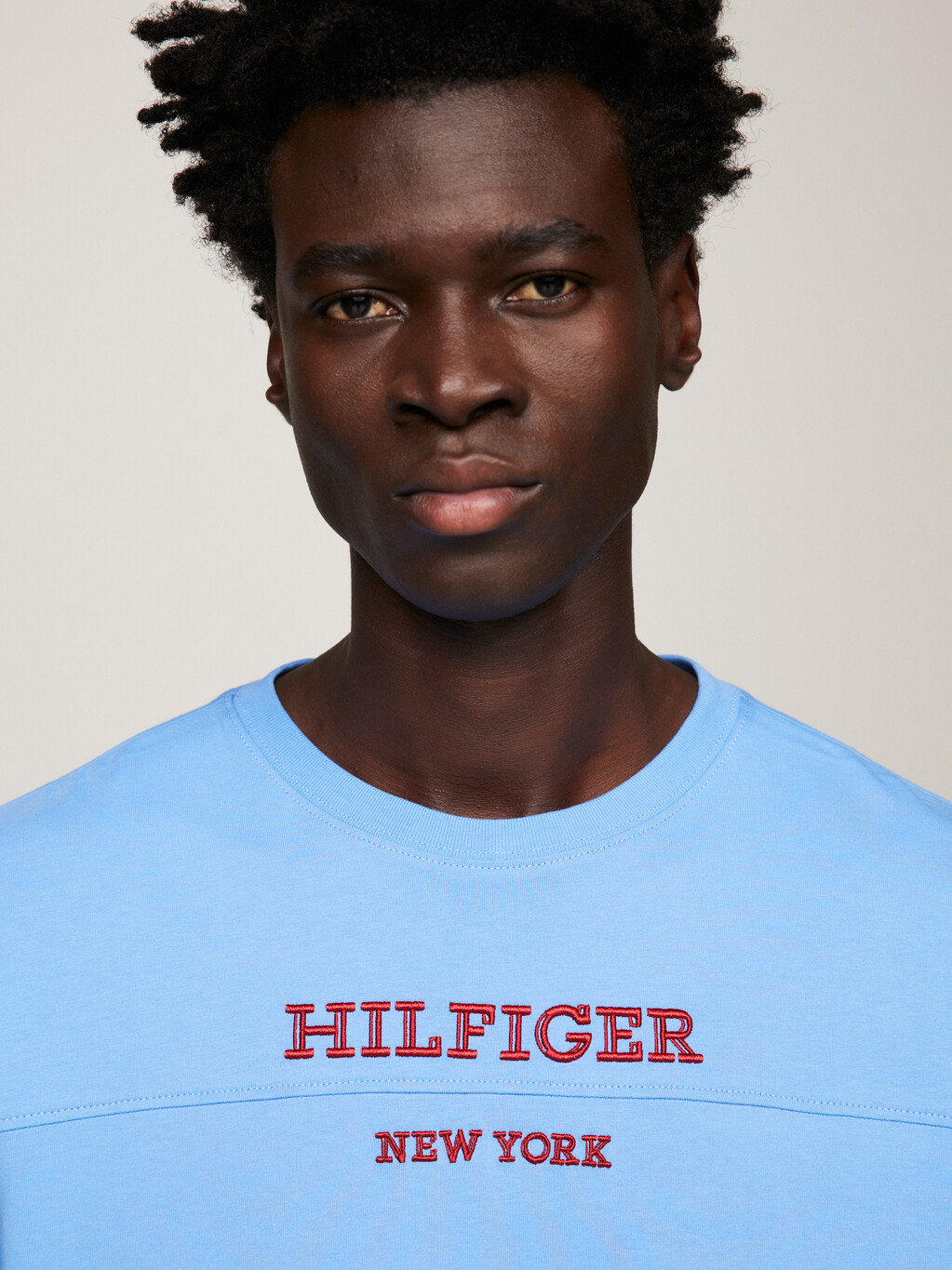 Hilfiger Monotype Stripe Sleeves T-Shirt, Blue Spell, hi-res