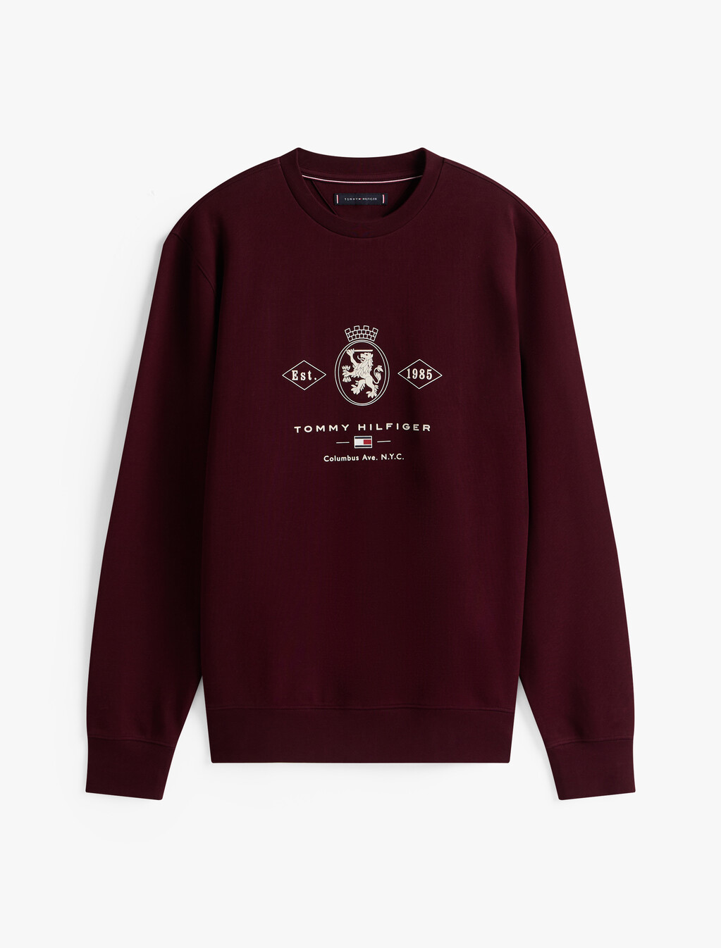 棒球風徽章圖案衛衣, Deep Burgundy, hi-res
