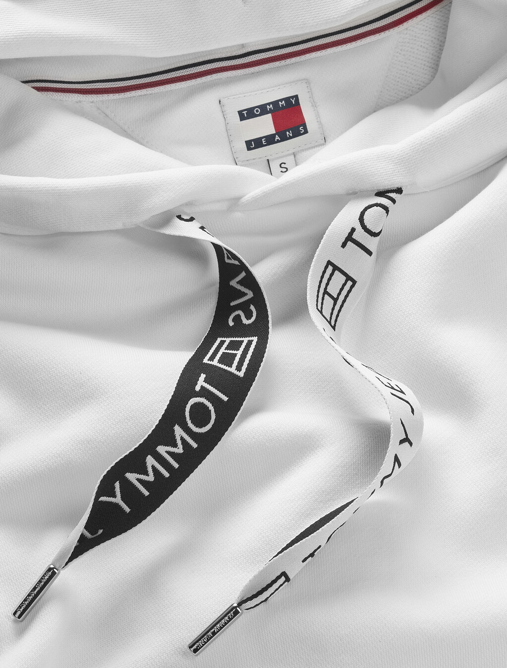 Logo Drawcord Hoodie, White, hi-res