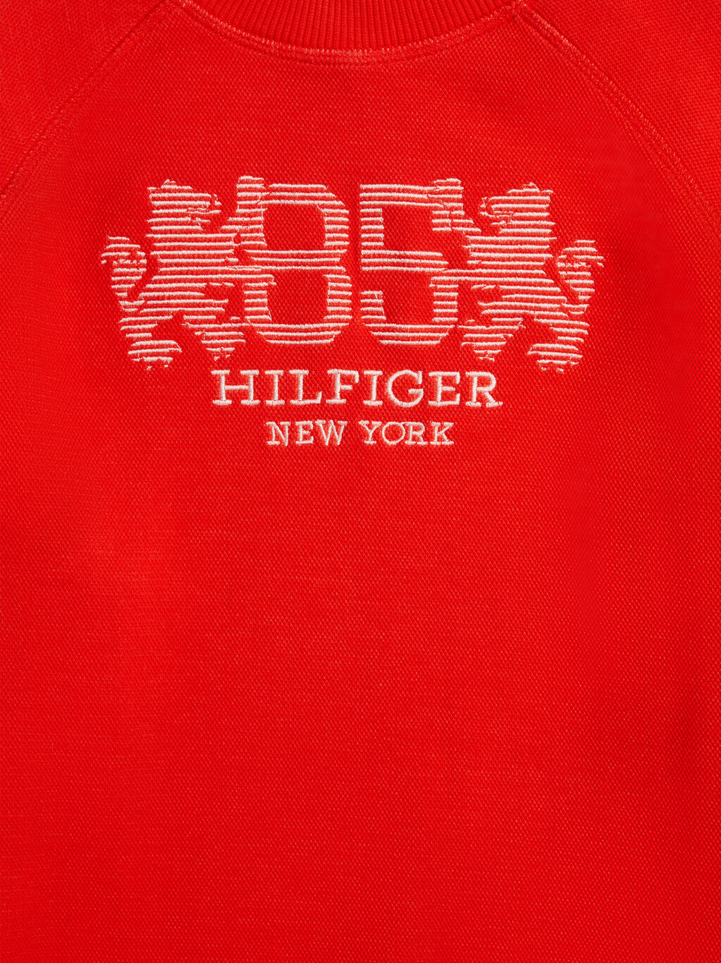 Boys Crest Embroidery Sweatshirt, Fierce Red, hi-res
