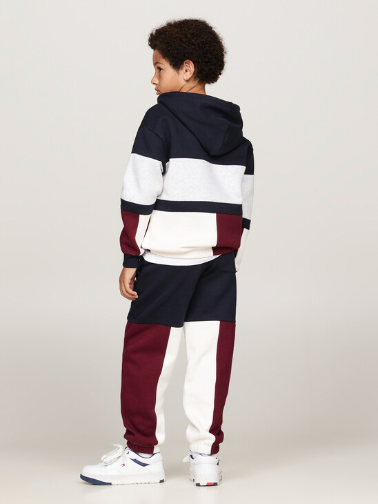 Colour-Blocked Quarter-Zip Hoody