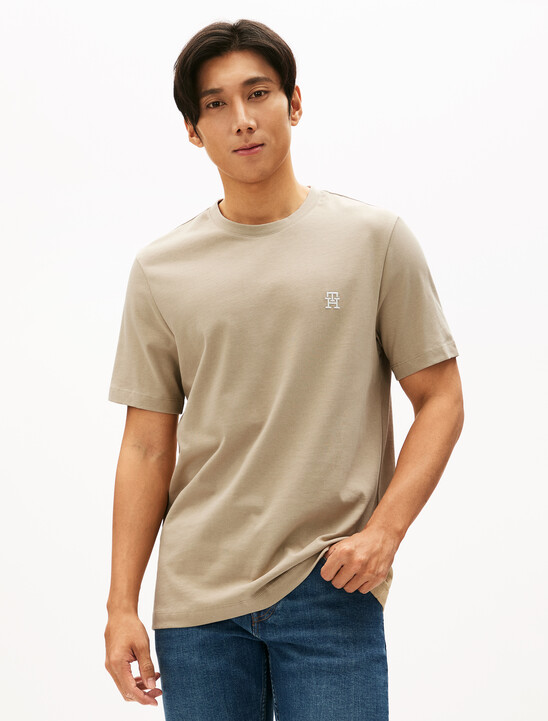 Contrast TH Monogram Embroidery T-Shirt