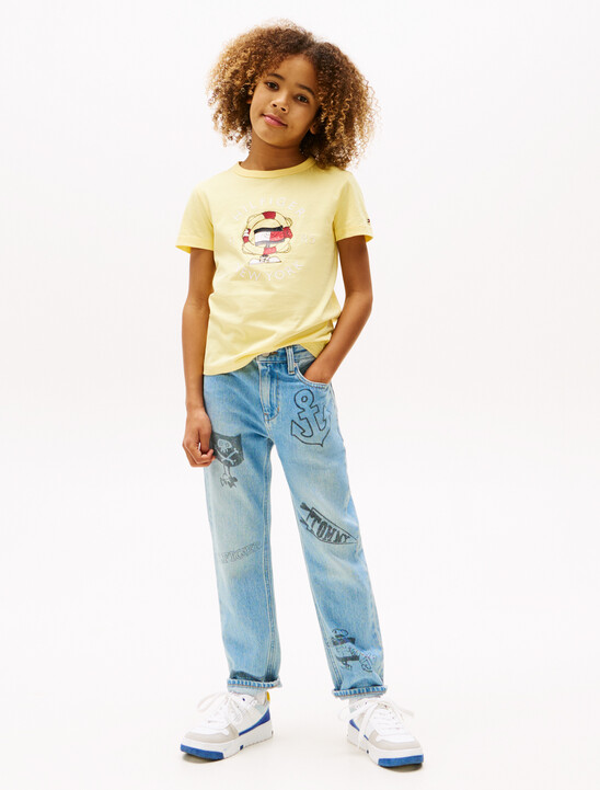 Flag Character Back Logo T-Shirt