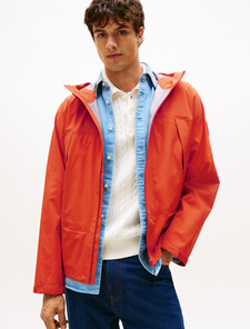 Tech Waterproof Ripstop Packable Jacket, Brilliant Orange, hi-res