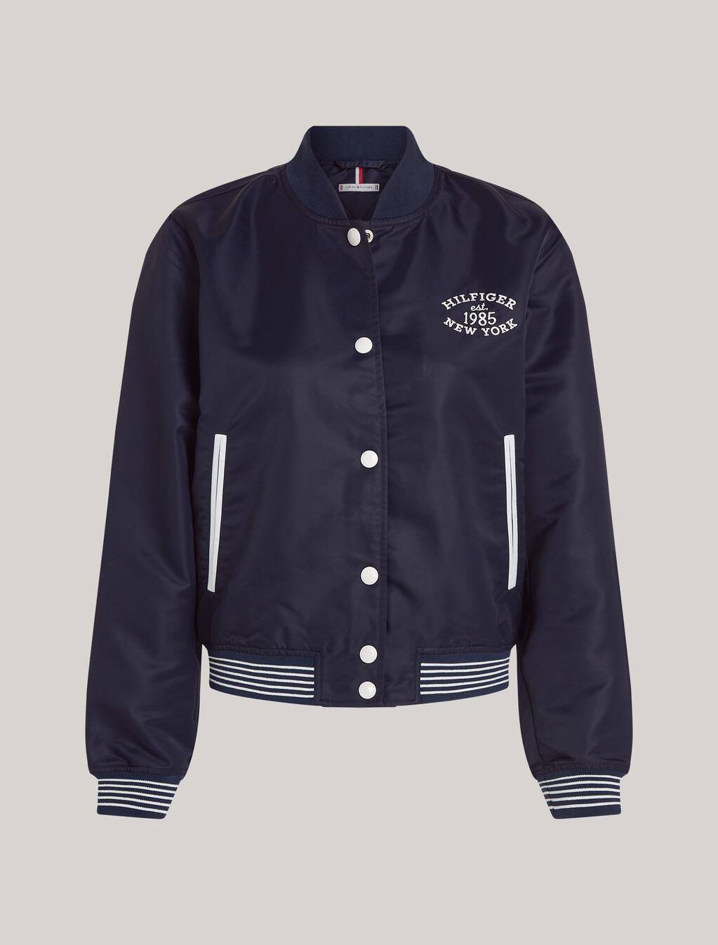 Varsity Water Repellent Bomber Jacket, Desert Sky, hi-res