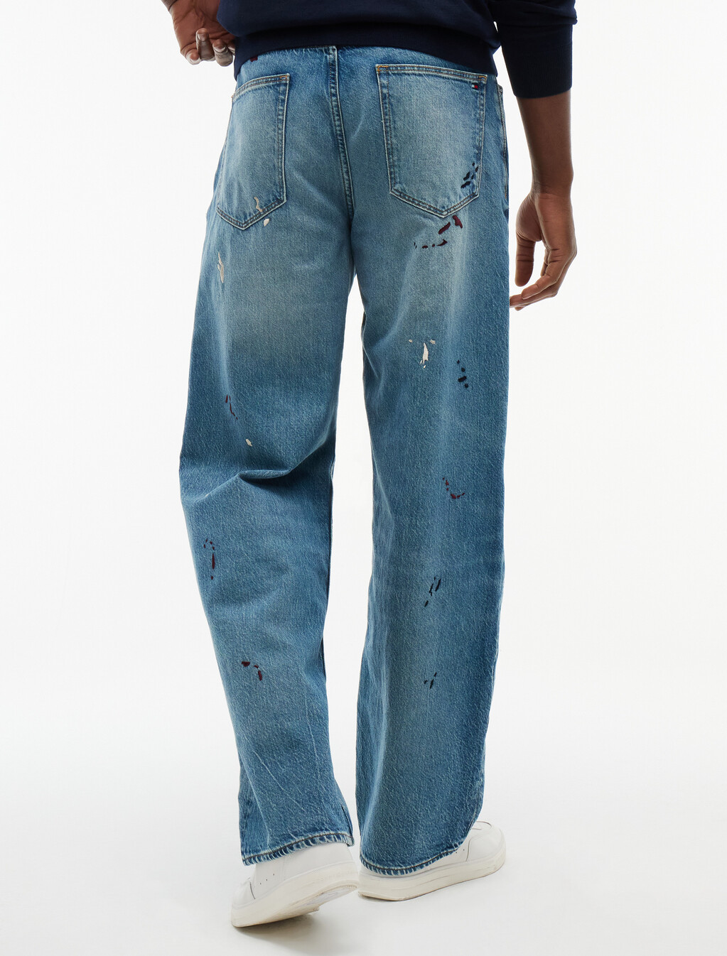 Grand Embroidery Loose Jeans, Keith Indigo, hi-res