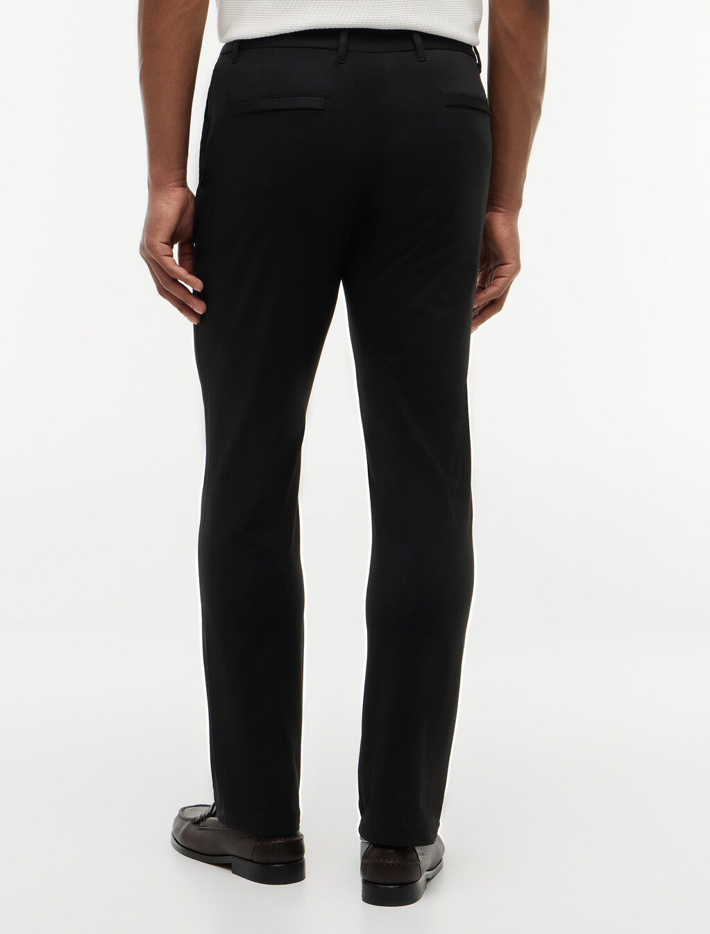 Performance Denton Tech Straight Chinos, Black, hi-res
