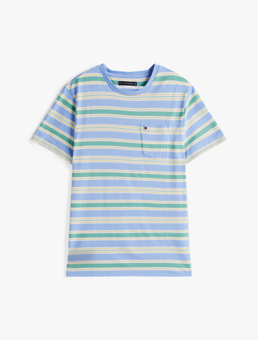 Stripe Nantucket Pocket T-Shirt, Harbor cove, hi-res