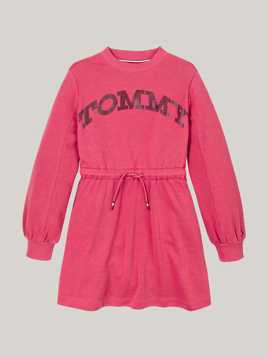 Varsity Logo Relaxed Sweatshirt Dress