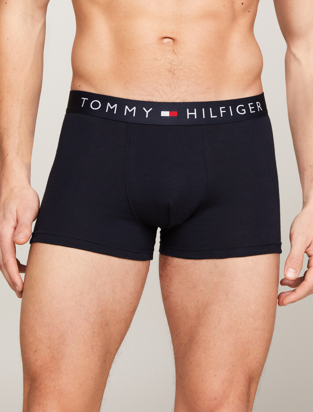 3-Pack TH Original Logo Trunks, Grey Htr/White/Desert Sky, hi-res