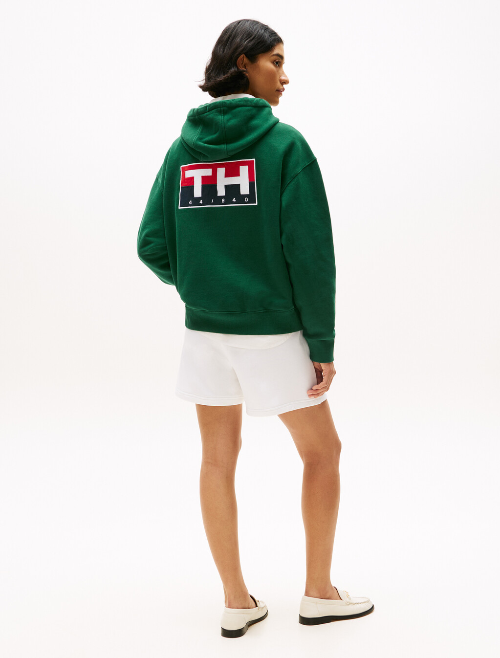Hilfiger Sailing Relaxed Back Logo Hoody, Ornamental Green, hi-res
