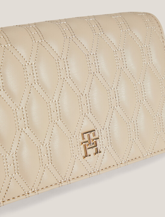 TH Monogram Diamond Quilted Crossover Bag
