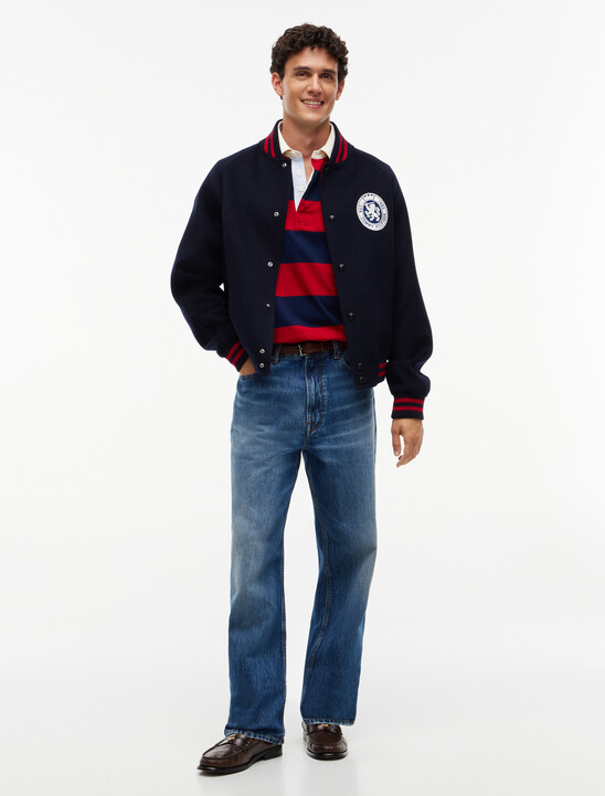 Crest Wool Blend Varsity Jacket