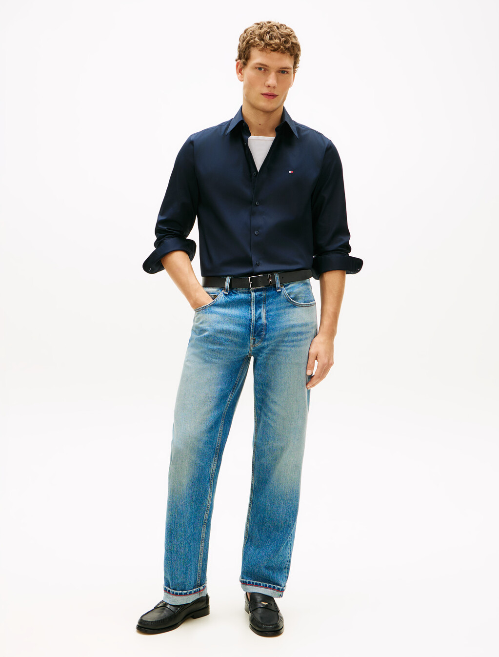 免熨長袖襯衫, Desert Sky, hi-res