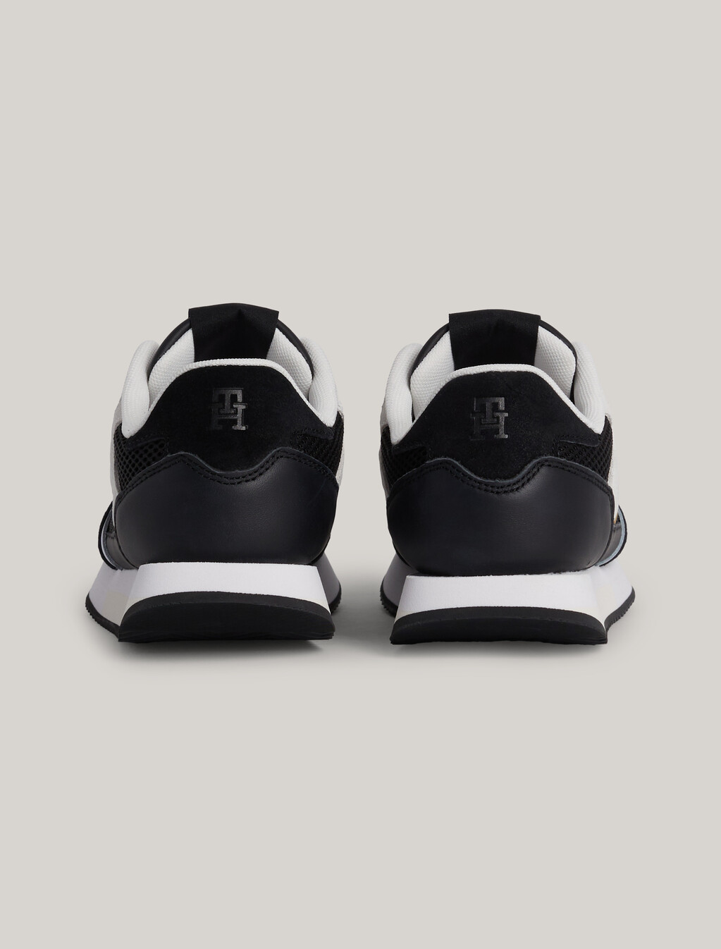 Essential Elevated Suede Runner Trainers, Black, hi-res