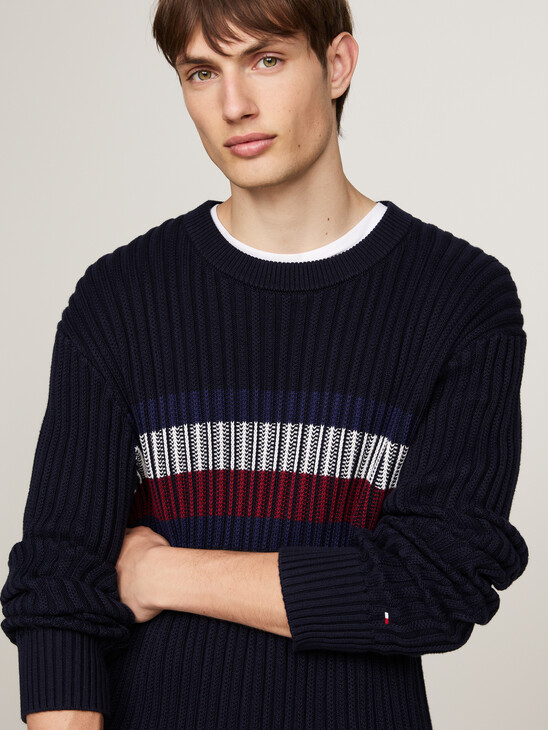 Chunky Rib-Knit Relaxed Jumper