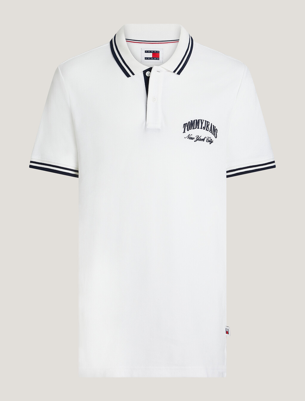 Tipped Regular Polo, White, hi-res