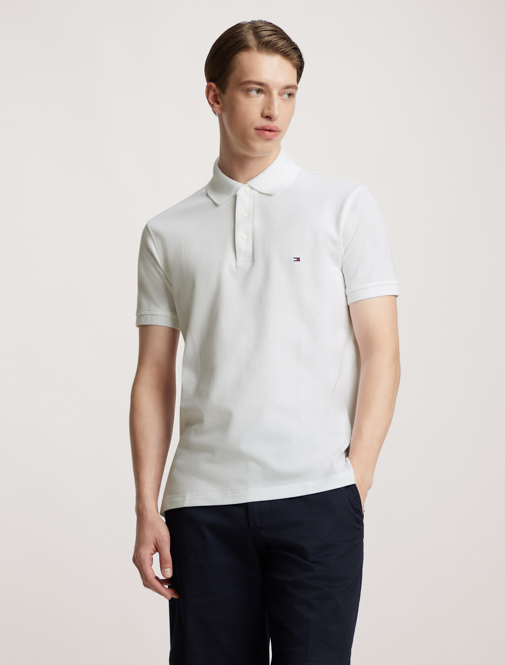 1985 Slim Polo Shirt, White, hi-res