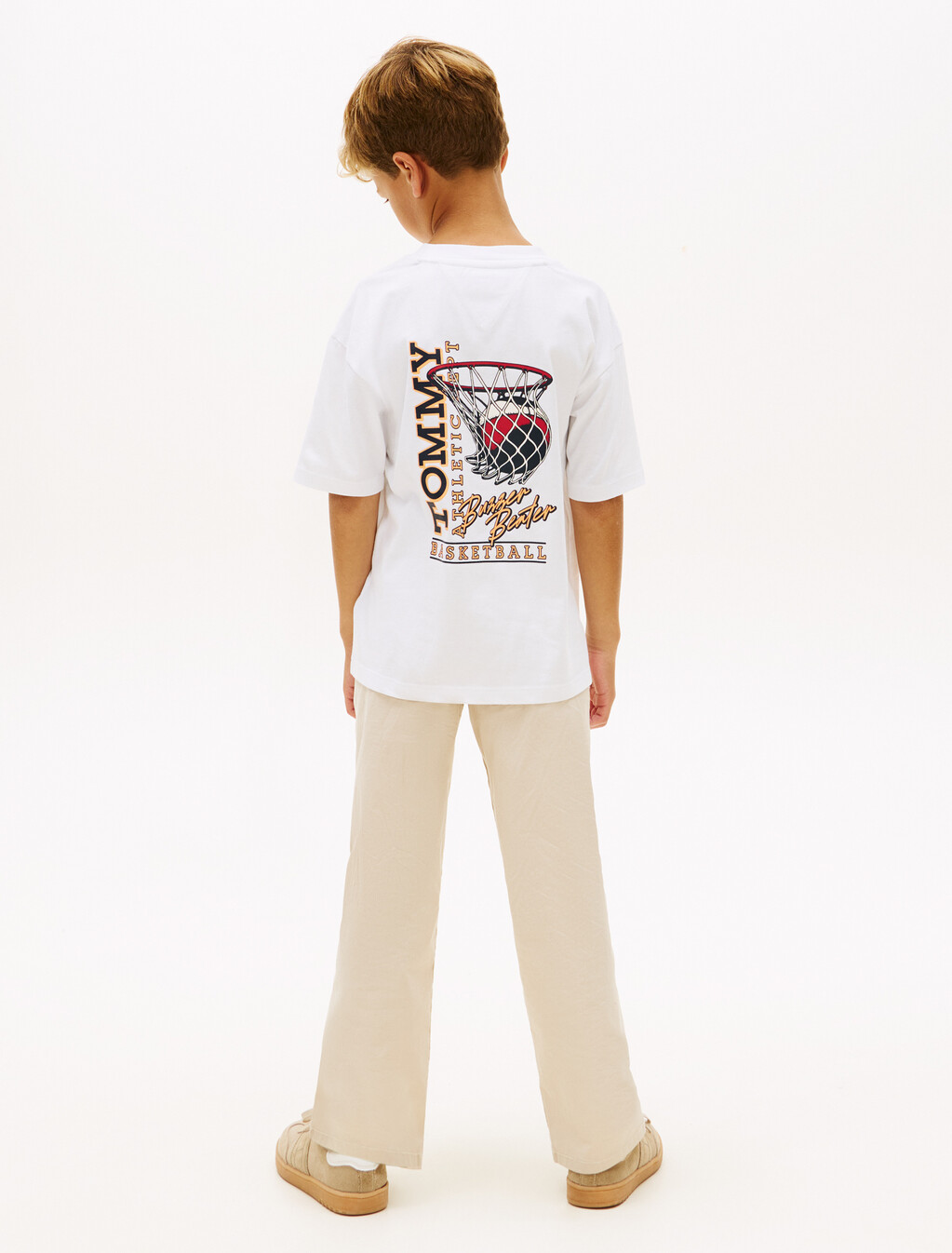 Back Graphic Crew Neck T-Shirt, White, hi-res