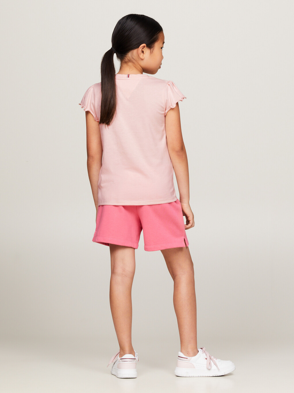 Essential Slim Fit Ruffle Sleeve Top, Whimsy Pink, hi-res