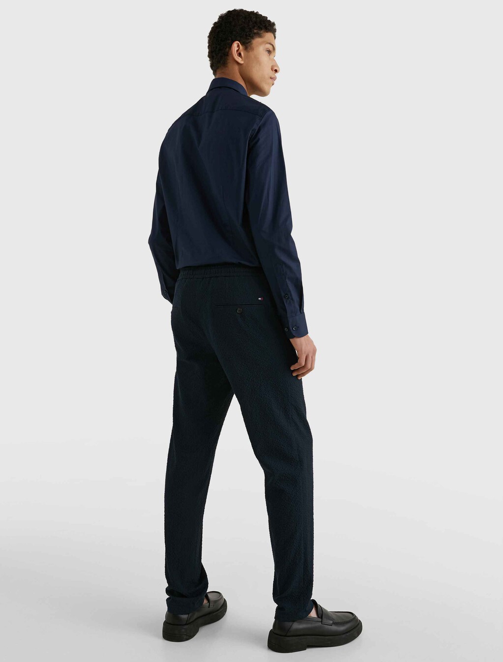 TH Flex Poplin Shirt, Navy Blazer, hi-res
