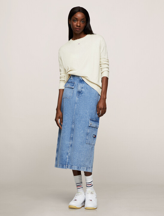 Essential Crewneck Cotton Viscose Sweater