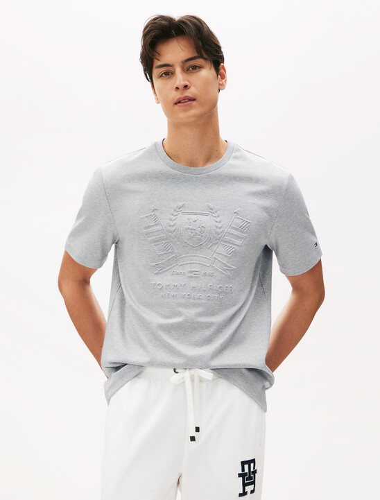 Embossed Icon Graphic T-Shirt