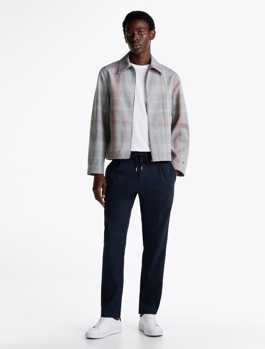 Check Zip-Thru Water Repellent Overshirt Jacket
