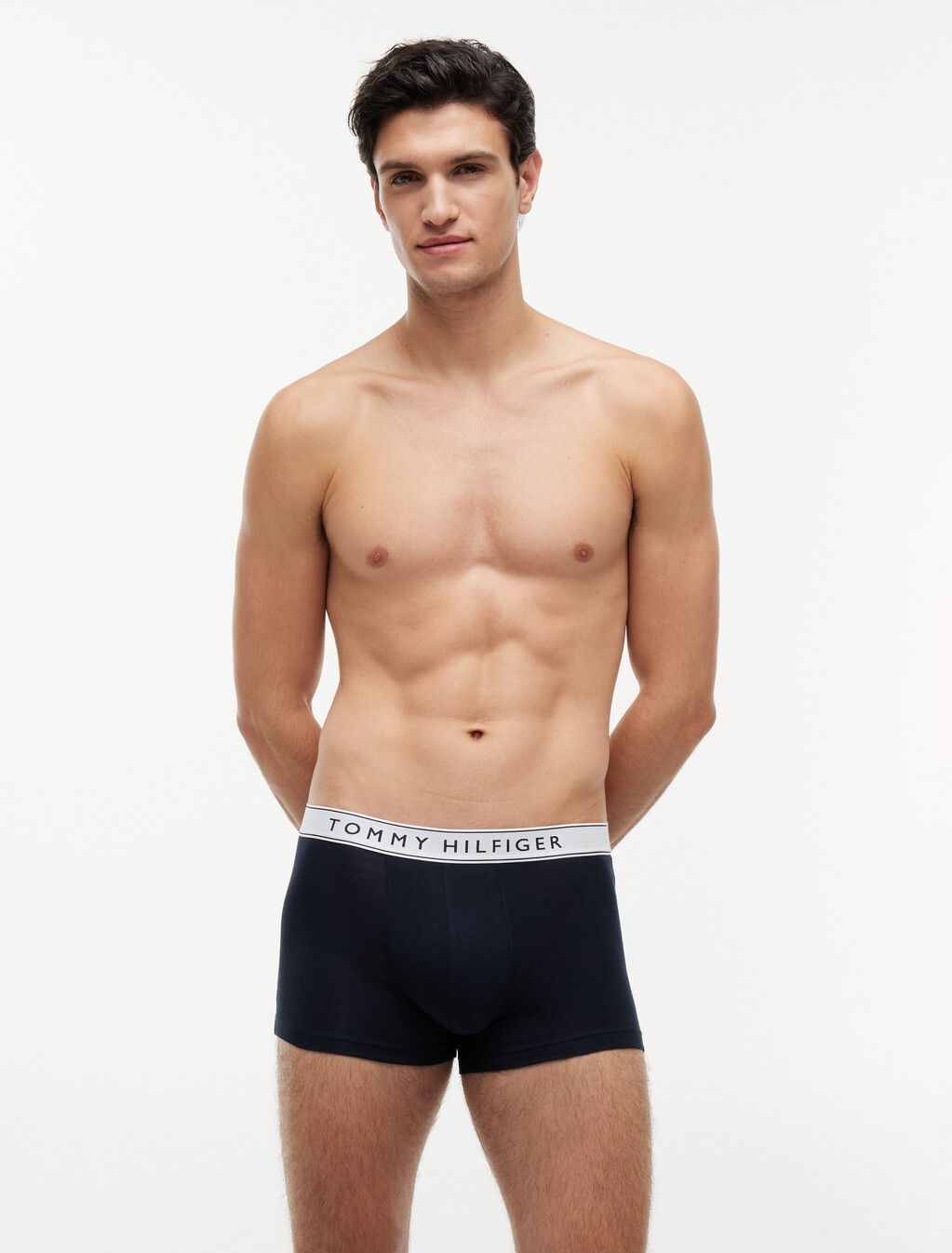 3-Pack Essential Logo Waistband Trunks, Nb//White/ Medium Red/ Navy Blue, hi-res