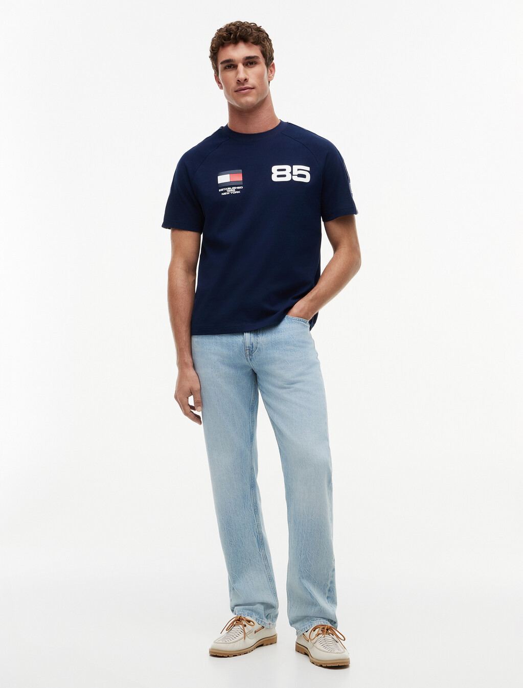 Relaxed Jersey T-Shirt, Carbon Navy, hi-res