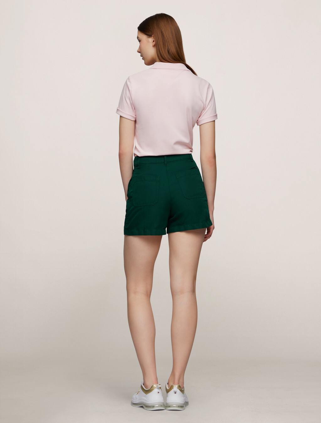 Straight Leg Chino Shorts, Hunter, hi-res