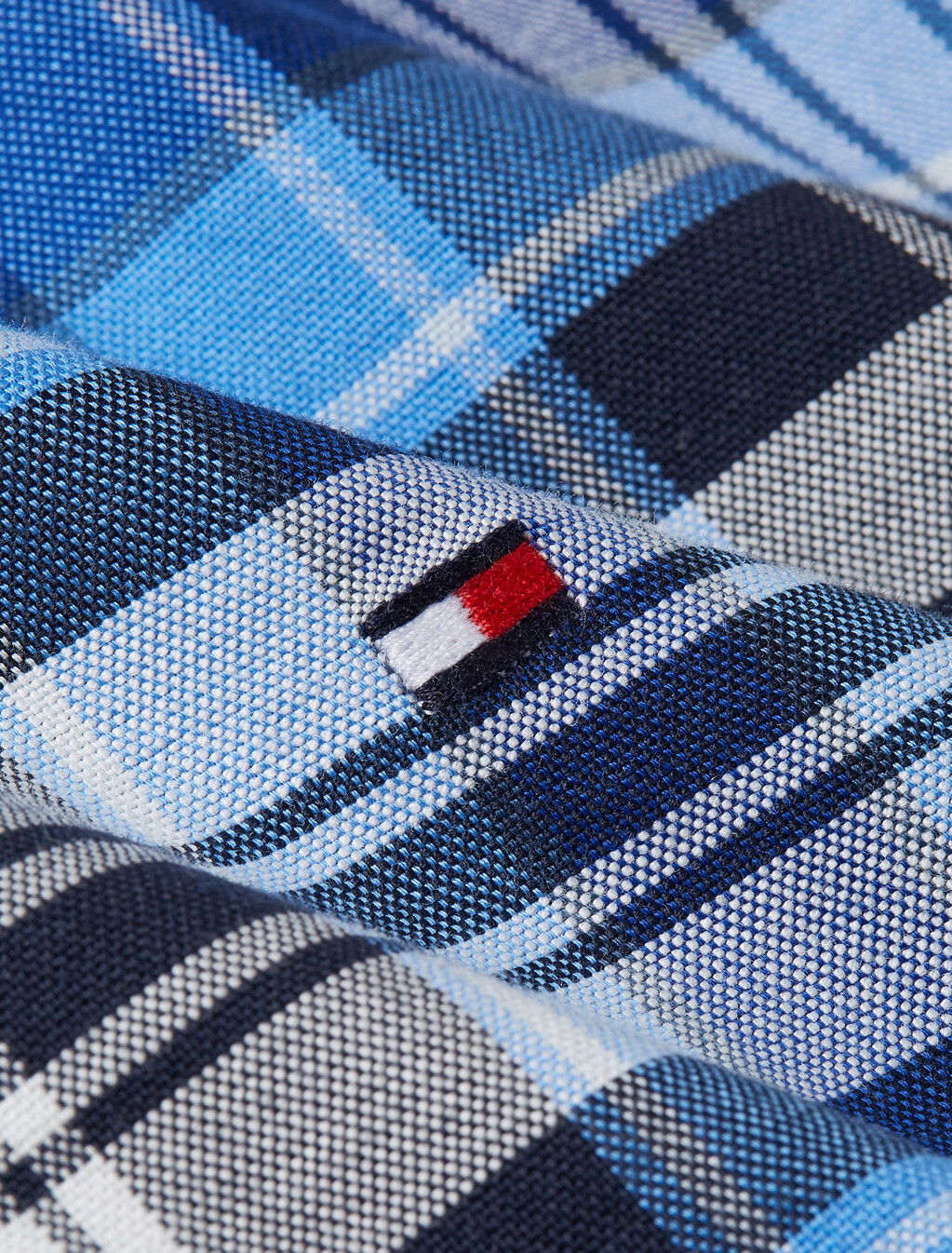 Heritage Plaid Oxford Shirt, Wedge Blue / Allover, hi-res