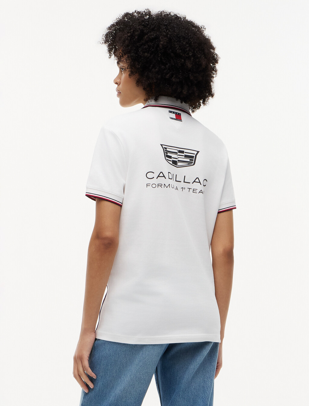 TH x Cadillac Formula 1&reg; 車隊復刻版 Polo 衫, White, hi-res
