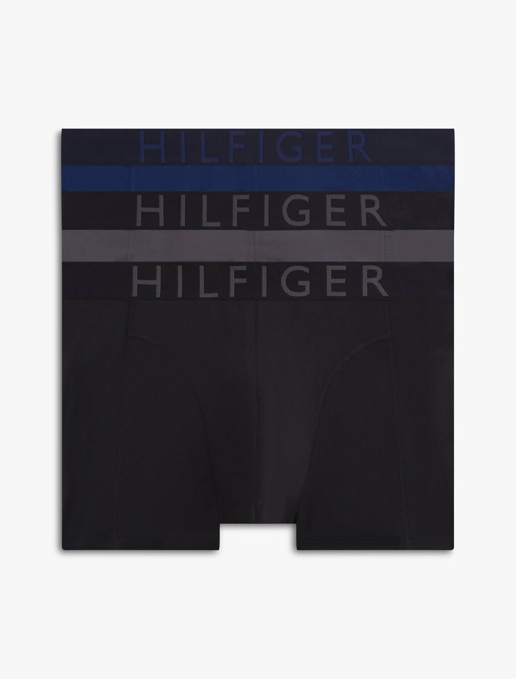 3-Pack Logo Waistband Cooling Microfibre Trunks, Drk As/Prp Nvy/Blk, hi-res