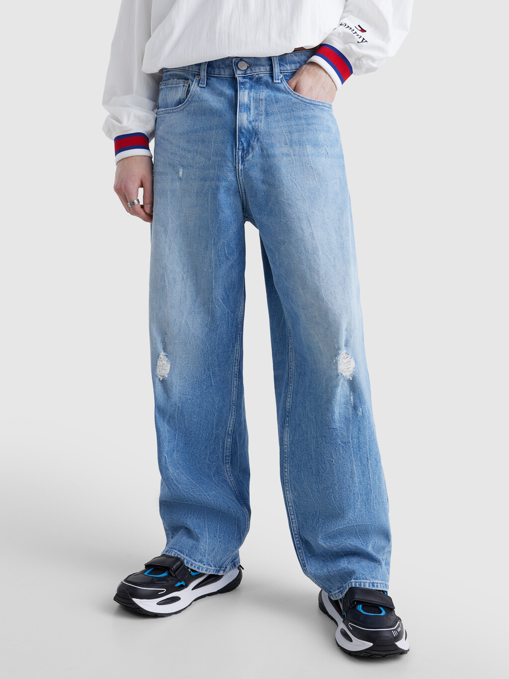 Dual Gender Aiden Baggy Fit Jeans, Denim Indigo, hi-res