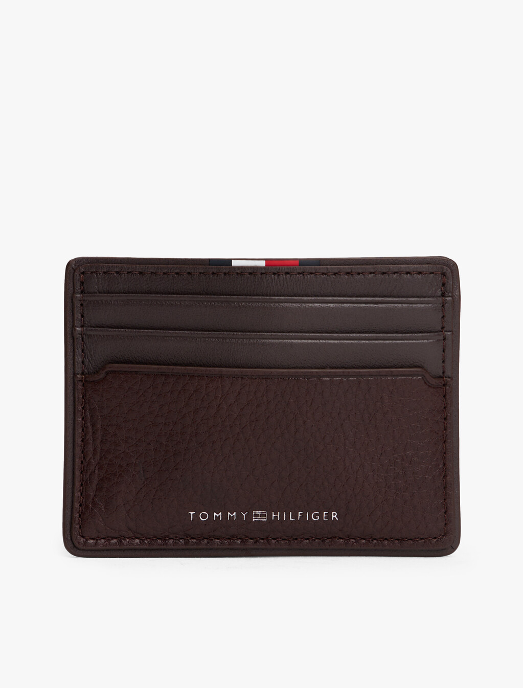 Corporate Leather Credit Card Holder, Coffee Bean, hi-res