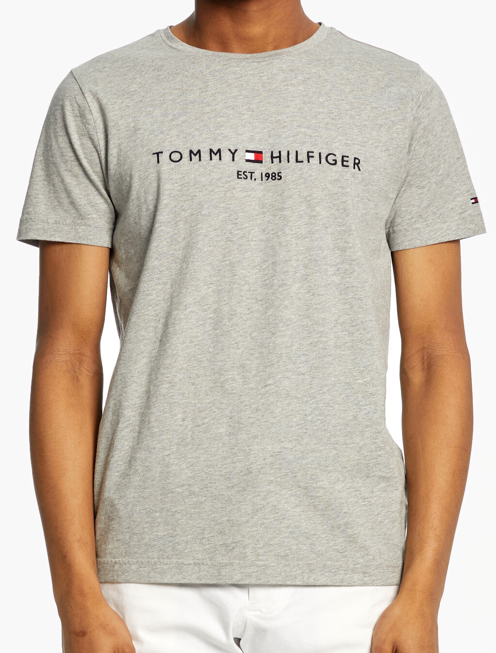 Organic Cotton Logo Tee, Cloud Htr, hi-res
