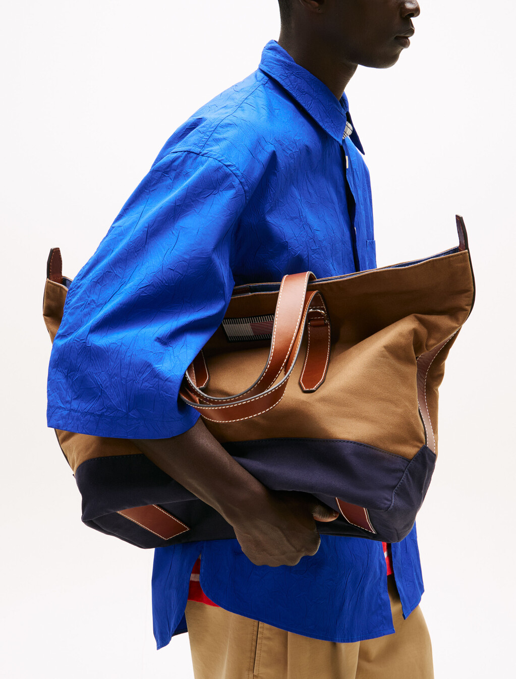 The Runway Collection Canvas Tote Bag, Rooted Brown, hi-res