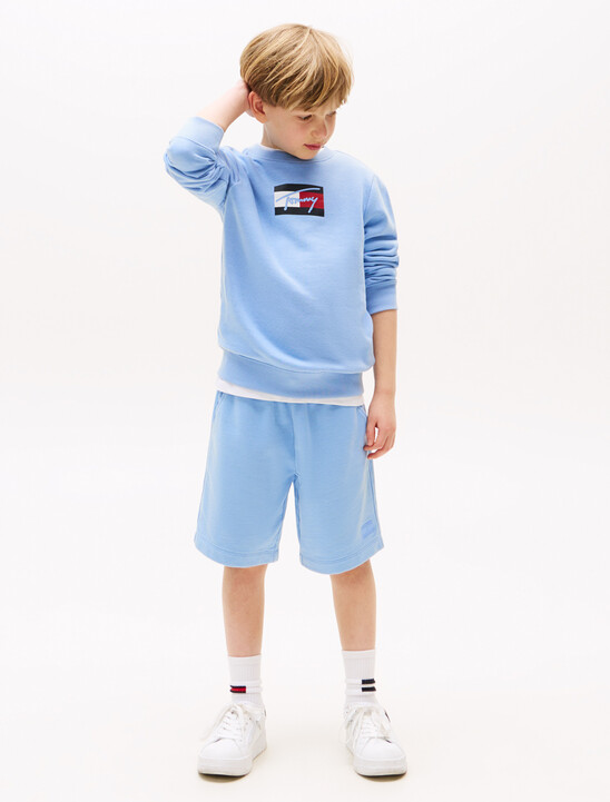 Tonal Flag Embroidery Short