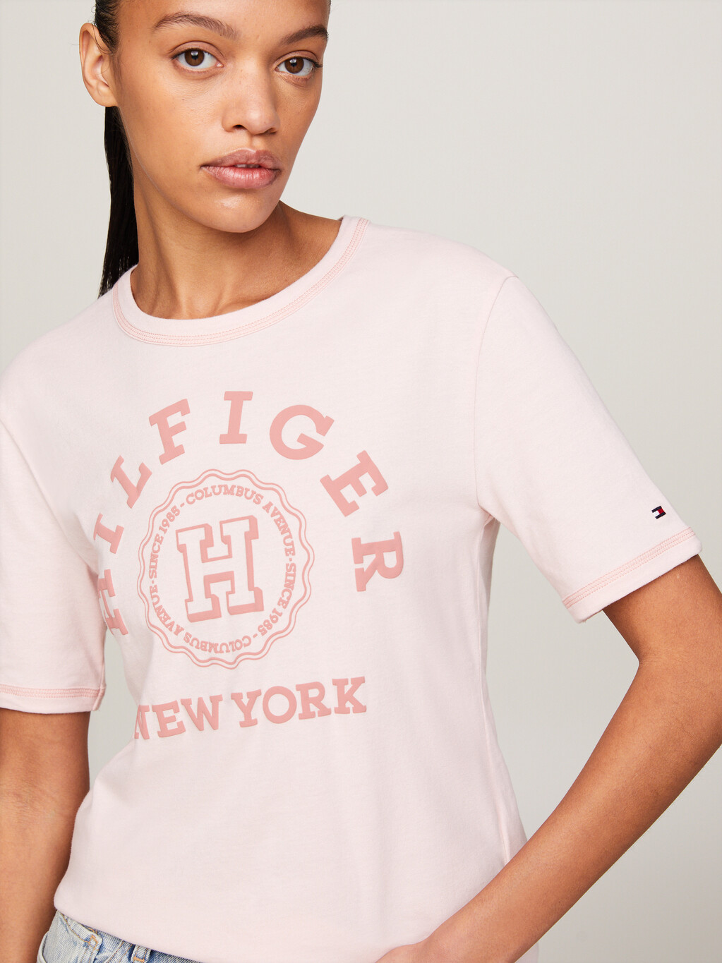 Varsity Hilfiger T-Shirt, Whimsy Pink, hi-res