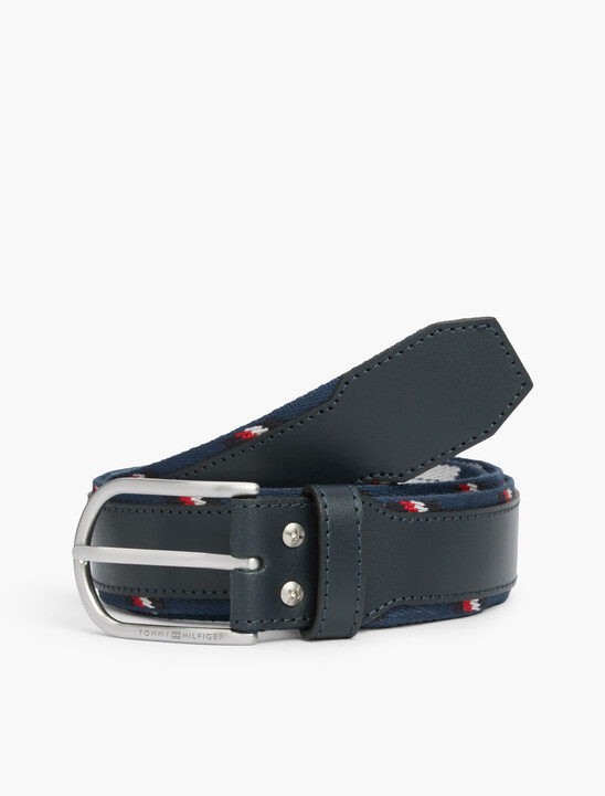 Archive Global Stripe Leather Belt