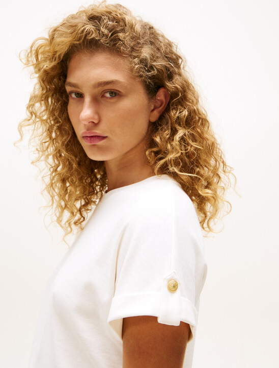 Roll Tab Sleeve T-Shirt