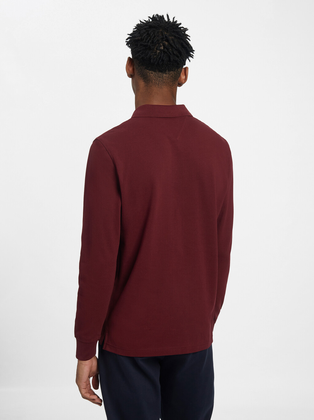 1985 Collection Regular Long Sleeve Polo, Deep Rouge, hi-res