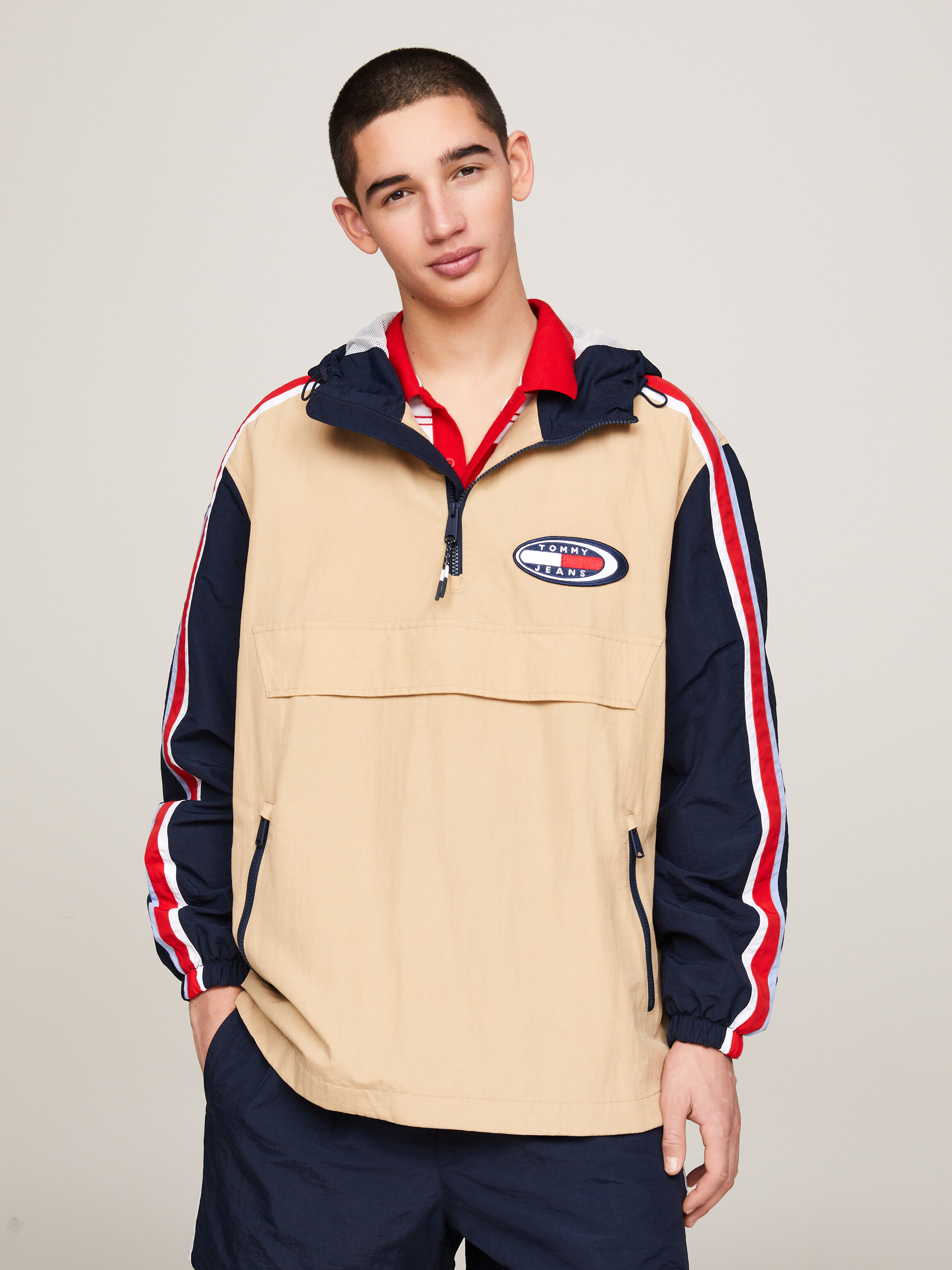 Tommy jeans pop over anorak cheap