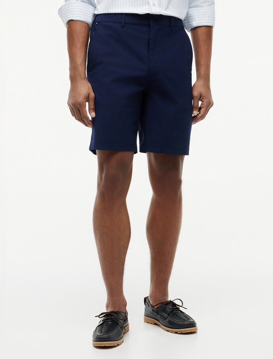 Dover Flag Embroidery 8" Inseam Chino Shorts