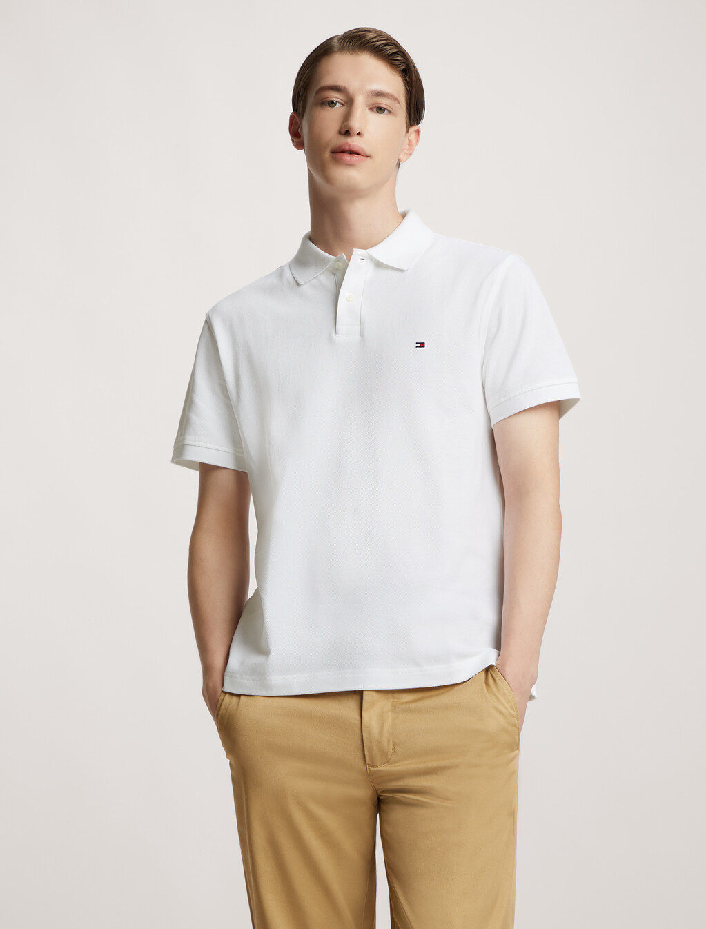 1985 標準版型 Polo 衫, White, hi-res