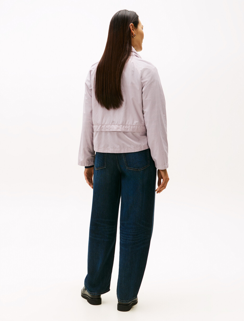 Cropped Nylon Windbreaker, Lilac Dusk, hi-res